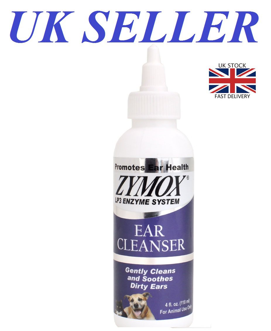 Zymox Ear Cleanser for Cats & Dogs LP3 Enzyme System Cleans Soothes