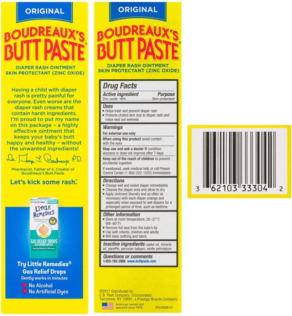 Boudreaux's Butt Paste diaper Rash Ointment
