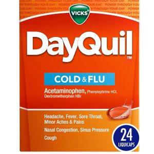 Vicks DayQuil LiquiCaps, Cough, Cold & Flu Relief,24 liquid caps
