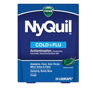 Vicks NyQuil LiquiCaps, Nighttime Relief of Cough, Cold & Flu Relief