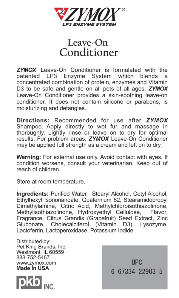 ZYMOX Leave-On Conditioner with Vitamin D3