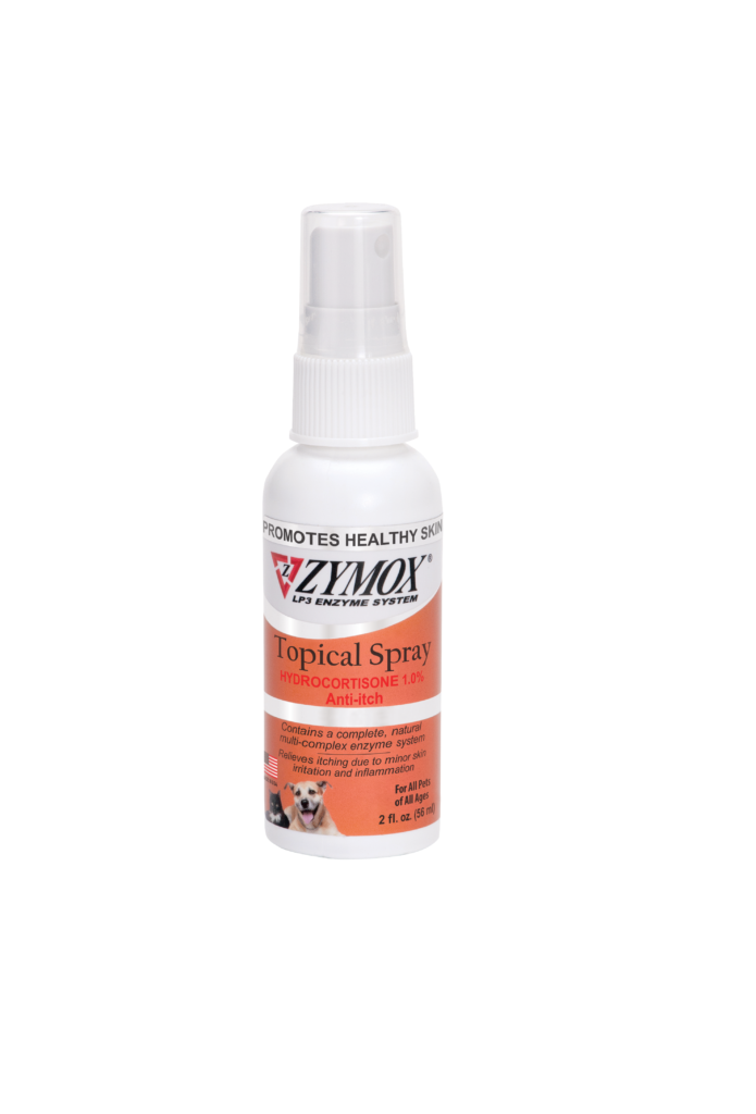 Zymox Topical Spray with Hydrocortisone 1.0 for Dogs & Cats, 2oz *UK