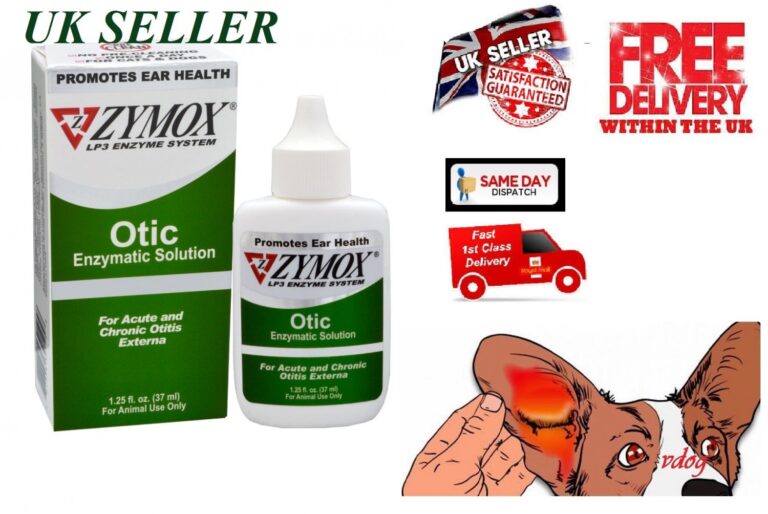 Zymox Otic (UK) Enzymatic Solution Hydrocotisone free Dogs/Cats Ear