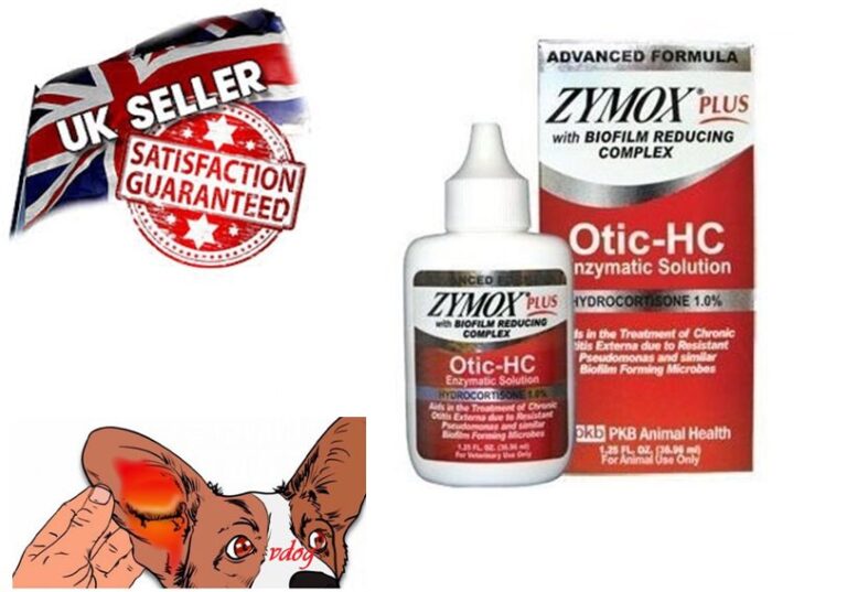 Zymox Otic PLUS (UK SELLER) Enzymatic Solution 1 Hydrocotisone Dogs