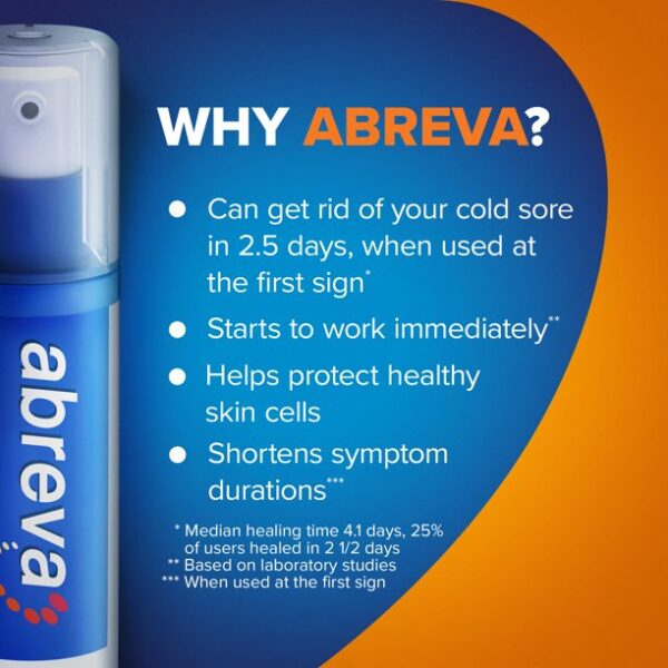 Abreva Cold Sore and Fever Blister Treatment Cream pum uk