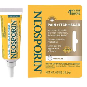 Neosporin Pain Itch Scar Antibiotic Ointment for Infection Prevention and Pain Relief, 0.5oz oz