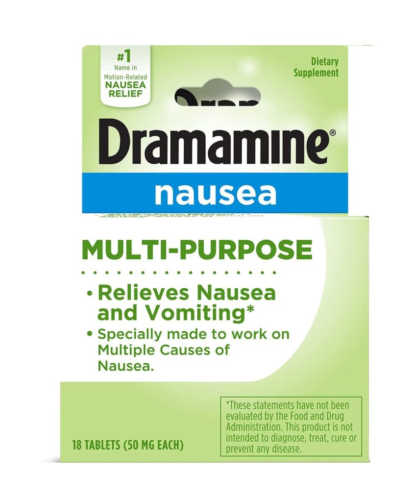 DramamineN Dietary Supplement long Lasting MultiPurpose Nausea Relief
