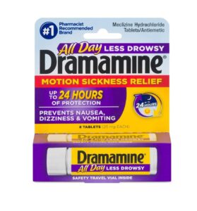 Dramamine Motion Sickness tablets Less Drowsy "UK"