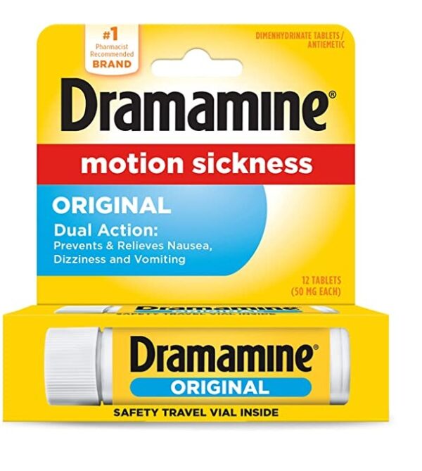 Dramamine Original Motion Sickness tablets "UK"