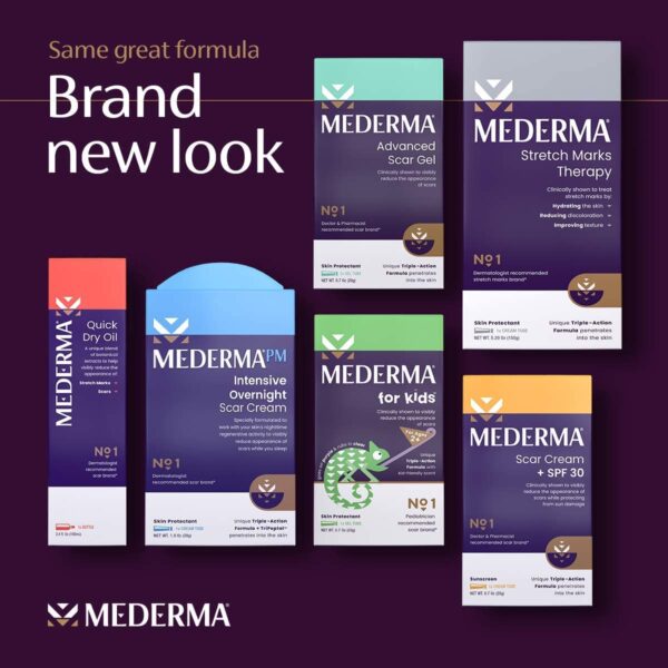 Mederma Advanced Scar Gel Old & New Scars new look