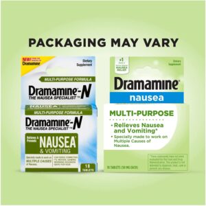 Dramamine N Multipurpose nausea tablets relieves morning sickness