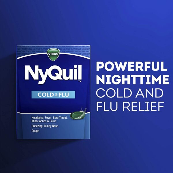 Vicks NyQuil LiquiCaps, Nighttime Relief of Cough, Cold & Flu Relief