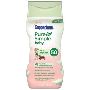 Coppertone Pure & Simple Baby SPF 50 sunscreen lotion
