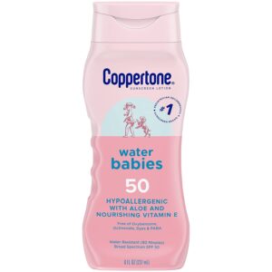 Coppertone WaterBabies SPF 50 Baby Sunscreen Lotion
