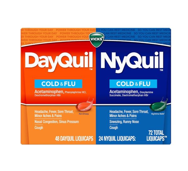 Vicks DayQuil & NyQuil Combo Pack Daytime And Nighttime flu Relief